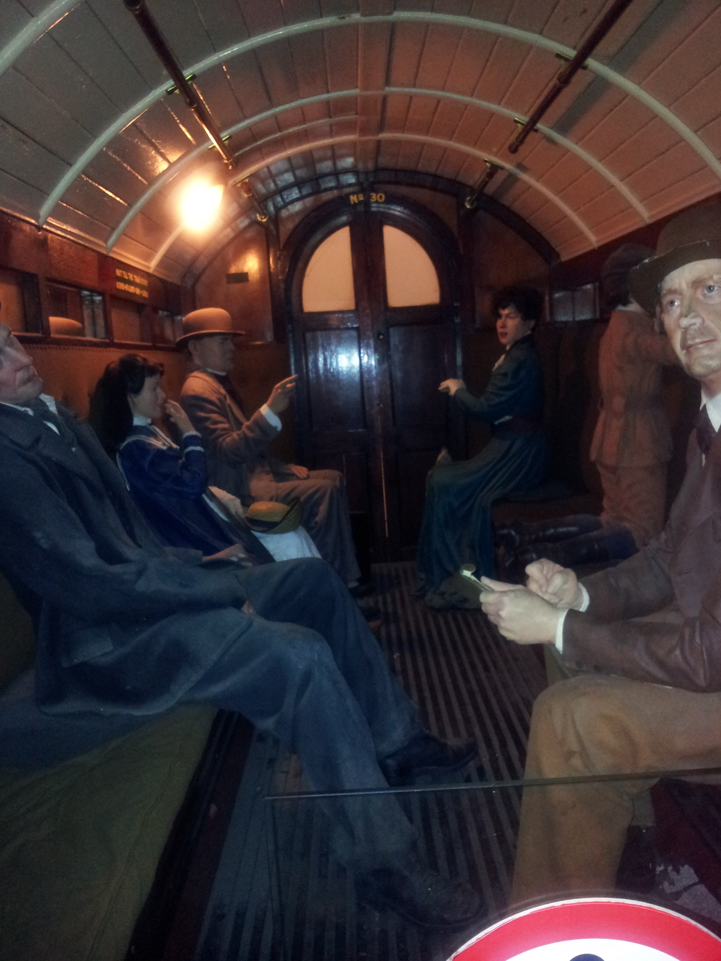 Night at the Museum in London - first class coach