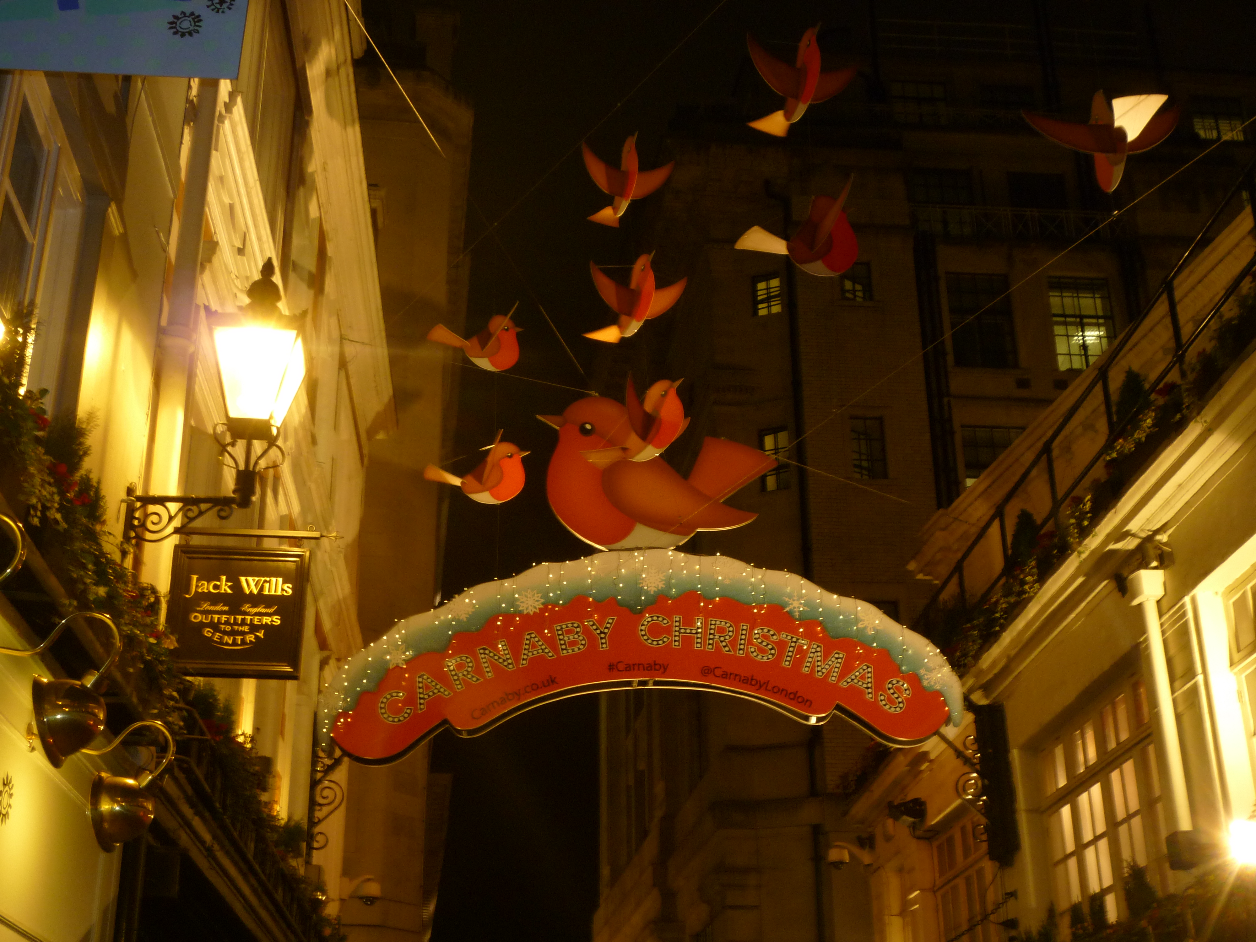 Christmas Lights and Decorations in London - Carnaby Street