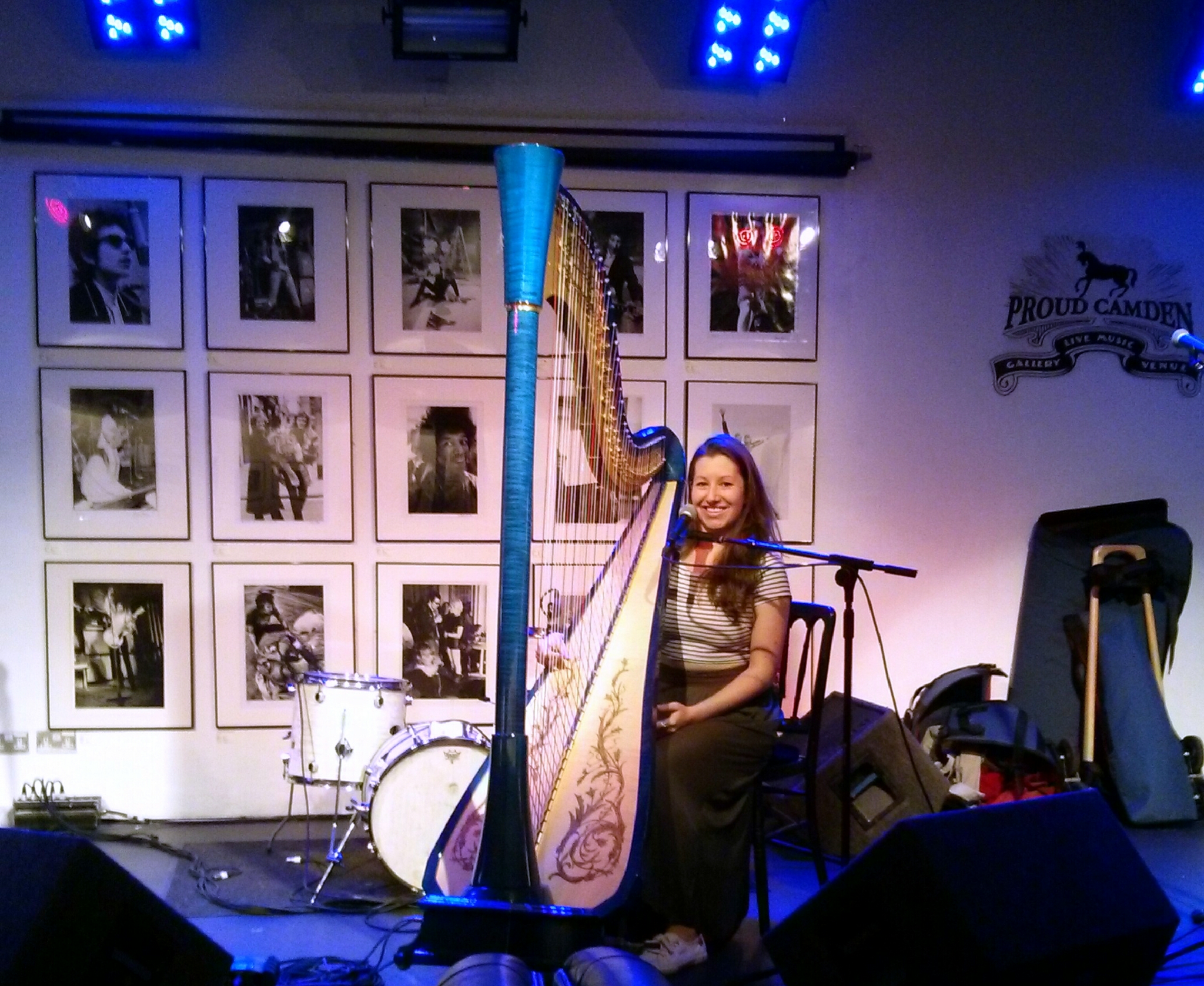 Picture Wednesday - Experiencing Nirvana and Arps in Camden - Arpist Tara Minton