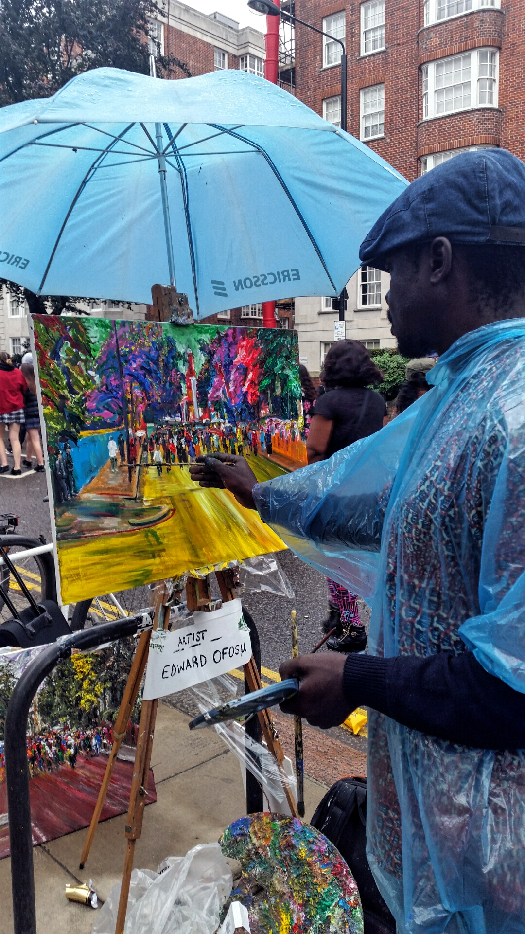 Picture Wednesday - An Artist at the Notting Hill Carnival 